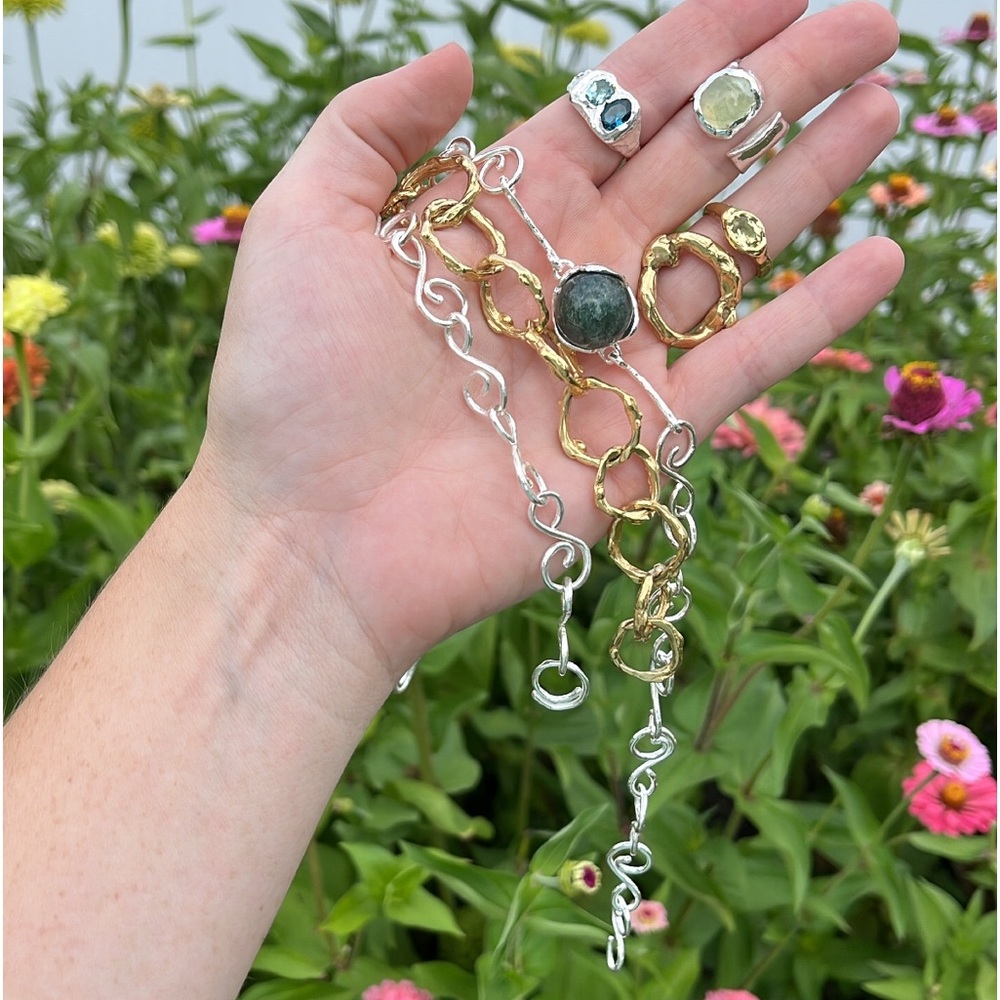 Simuero El Fruto Choker - Silver, Melon - organic jewelry